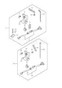 Outboard DF 50 drawing Trim Sender