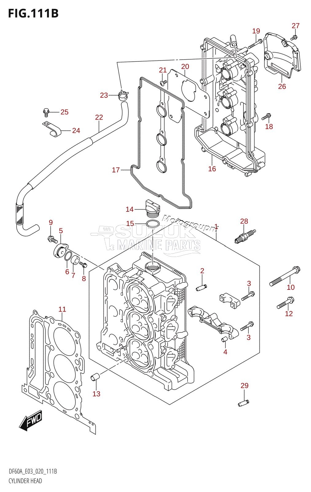 CYLINDER HEAD (DF60A,DF60AVT)