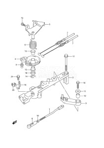 Outboard DF 175 drawing Throttle Rod