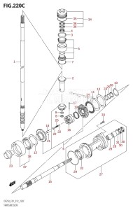 DF250 From 25003F-210001 (E01 E40)  2012 drawing TRANSMISSION (DF200Z:E01)