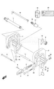 Outboard DF 25A drawing Clamp Bracket