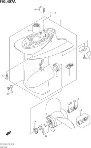 02503F-410001 (2014) 25hp E03-USA (DF25  DF25A    DF25AT    DF25ATH    DF25Q  DF25R) DF25 drawing GEAR CASE