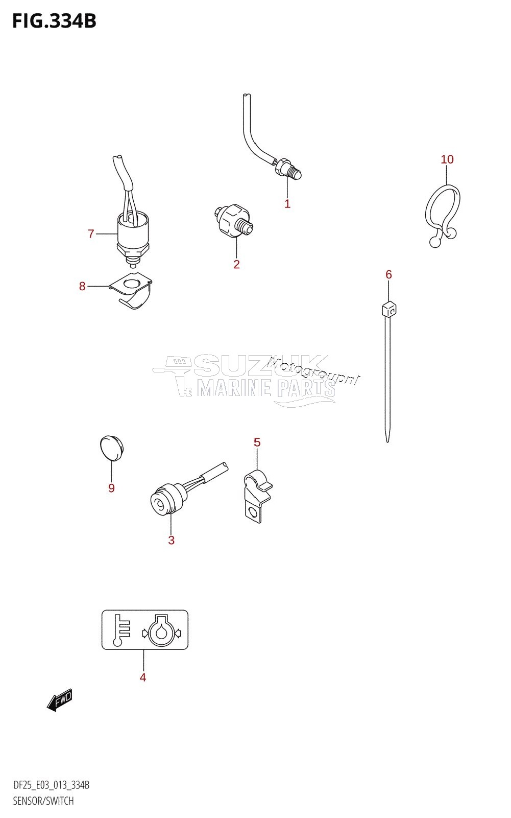 SENSOR /​ SWITCH (DF25R:E03)