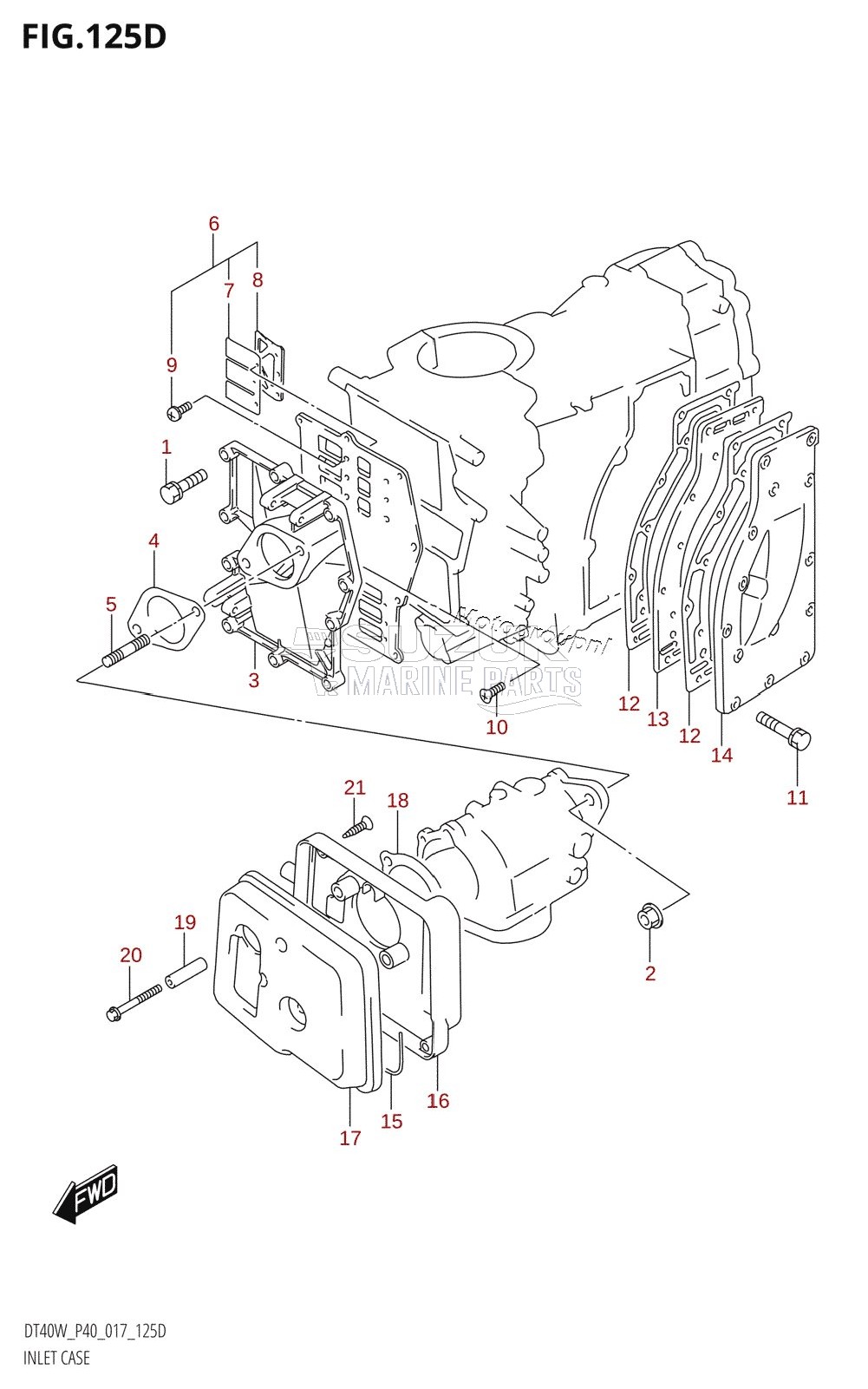 INLET CASE (DT40WR:P90)