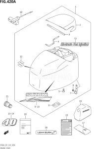 04004F-410001 (2014) 40hp E34-Italy (DF40AST) DF40A drawing ENGINE COVER (DF40A:E01)