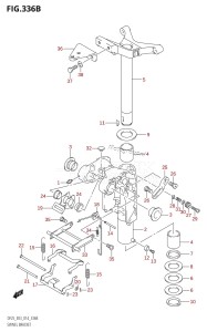 DF25 From 02503F-410001 (E03)  2014 drawing SWIVEL BRACKET (DF25R:E03)