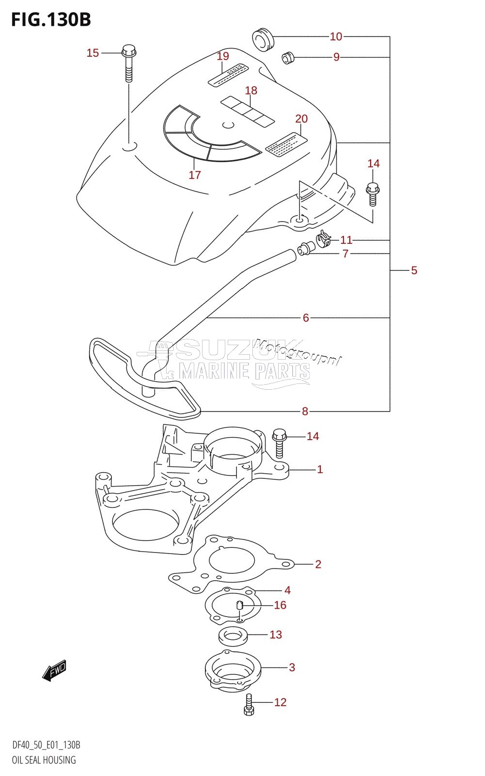 OIL SEAL HOUSING (K1,K2,K3,K4,K5,K6,K7,K8,K9,K10)