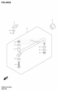 DF90A From 09003F-910001 (E01 E40)  2019 drawing DRAG LINK (DF70A,DF80A,DF90A,DF100B)