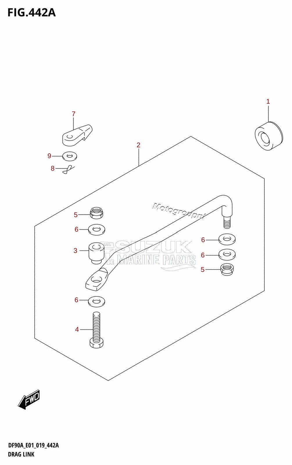 DRAG LINK (DF70A,DF80A,DF90A,DF100B)