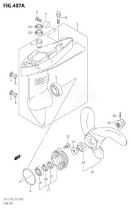 00252F-210001 (2012) 2.5hp P03-U.S.A (DF2.5) DF2.5 drawing GEAR CASE