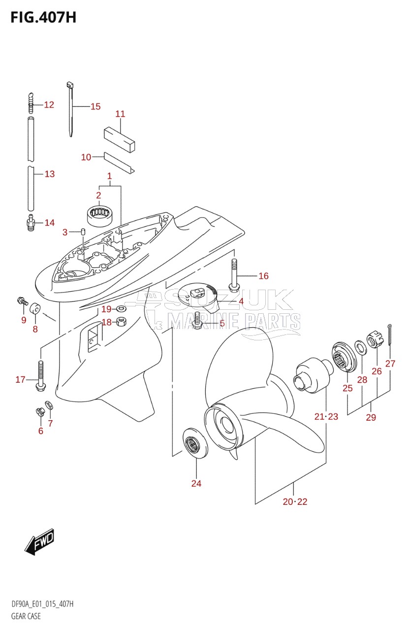 GEAR CASE (DF90A:E40)