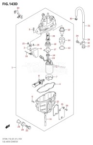 DF140AZ From 14003Z-310001 (E01 E40)  2013 drawing FUEL VAPOR SEPARATOR (DF115AT:E40)