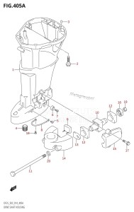 DF25 From 02503F-410001 (E03)  2014 drawing DRIVE SHAFT HOUSING (DF25:E03)