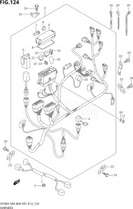 04004F-210001 (2012) 40hp E34-Italy (DF40AST) DF40A drawing HARNESS (DF40AQH E01)