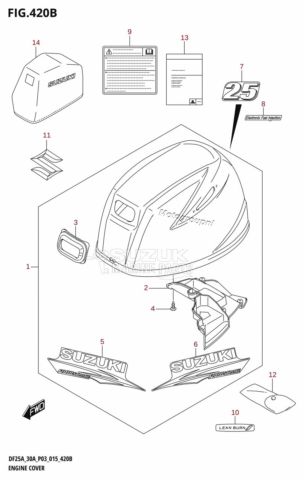 ENGINE COVER (DF25AR:P03)