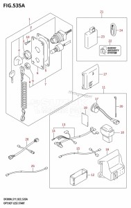 DF250A From 25003P-140001 (E11 E40)  2021 drawing OPT:KEY LESS START ((020,021):(E01,E03,E11))