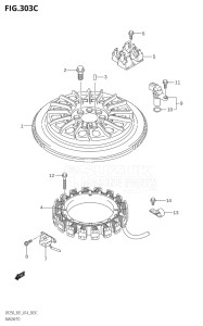 20002Z-410001 (2014) 200hp E01 E40-Gen. Export 1 - Costa Rica (DF200Z) DF200Z drawing MAGNETO (DF200Z:E01)