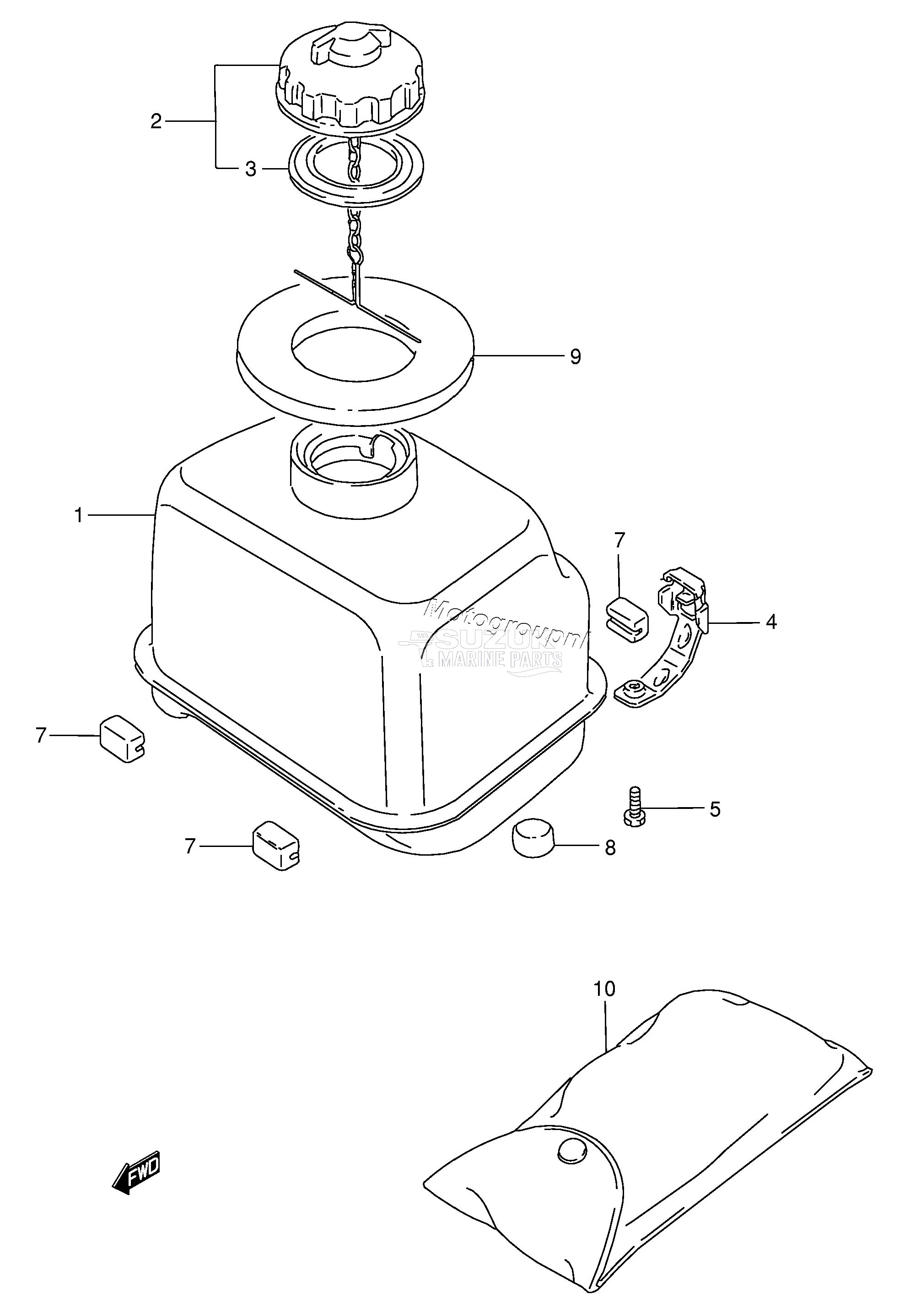 FUEL TANK (DT4,W /​ TANK)