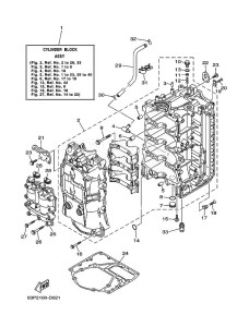 FL150AETX drawing CYLINDER--CRANKCASE-1