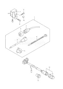 Outboard DF 9.9 drawing Receptacle Set