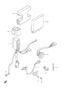 DF 40A drawing PTT Switch/Engine Control Unit