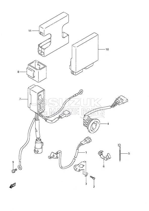 PTT Switch/Engine Control Unit