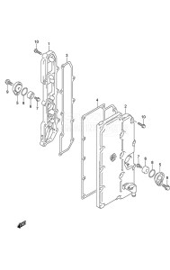 DF 300AP drawing Exhaust Cover