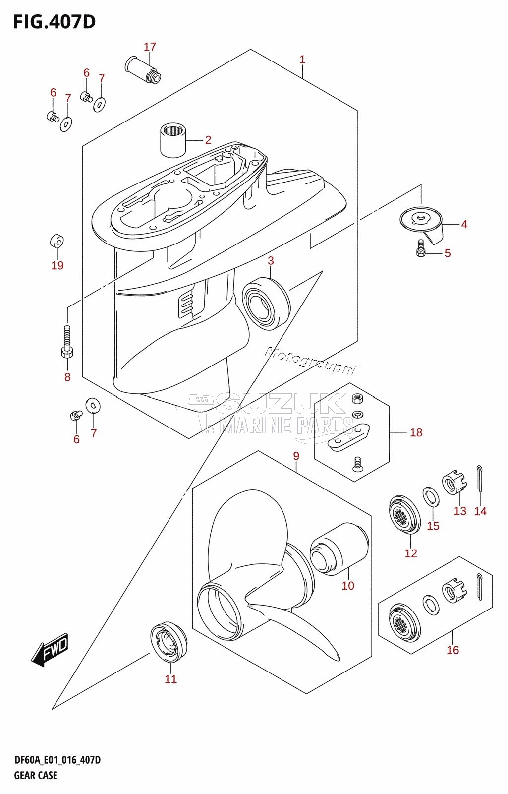 GEAR CASE (DF40AST:E34)