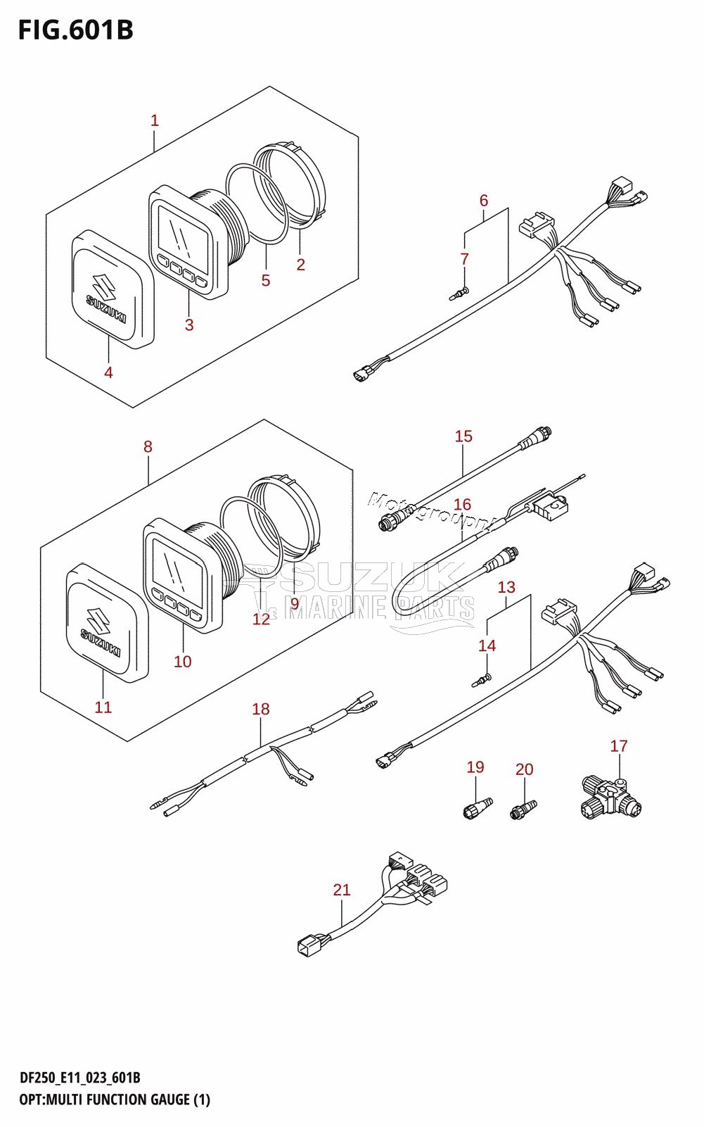 OPT:MULTI FUNCTION GAUGE (1) (022,023)