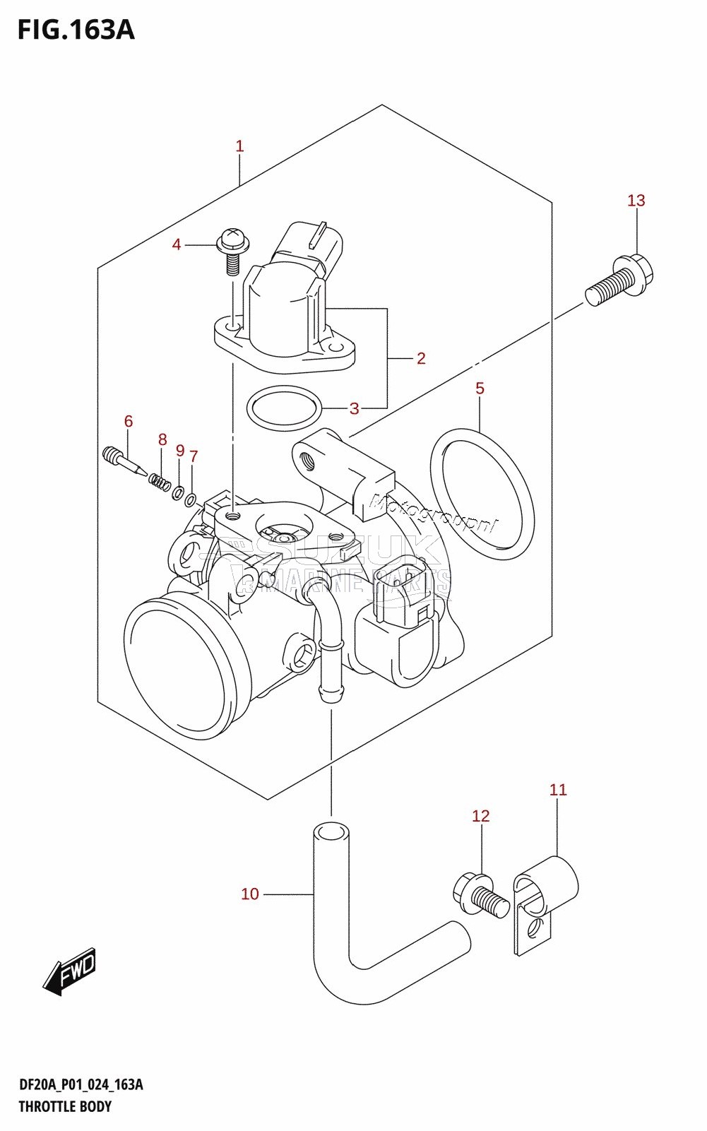 THROTTLE BODY (DF9.9B,DF15A,DF20A,DF20ATH)