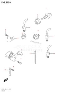 DF225T From 22503F-710001 (E03)  2017 drawing SENSOR (DF250ST:E03:X-TRANSOM)