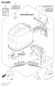 15002Z-610001 (2016) 150hp E03-USA (DF150Z) DF150Z drawing ENGINE COVER (DF150TG:E03)