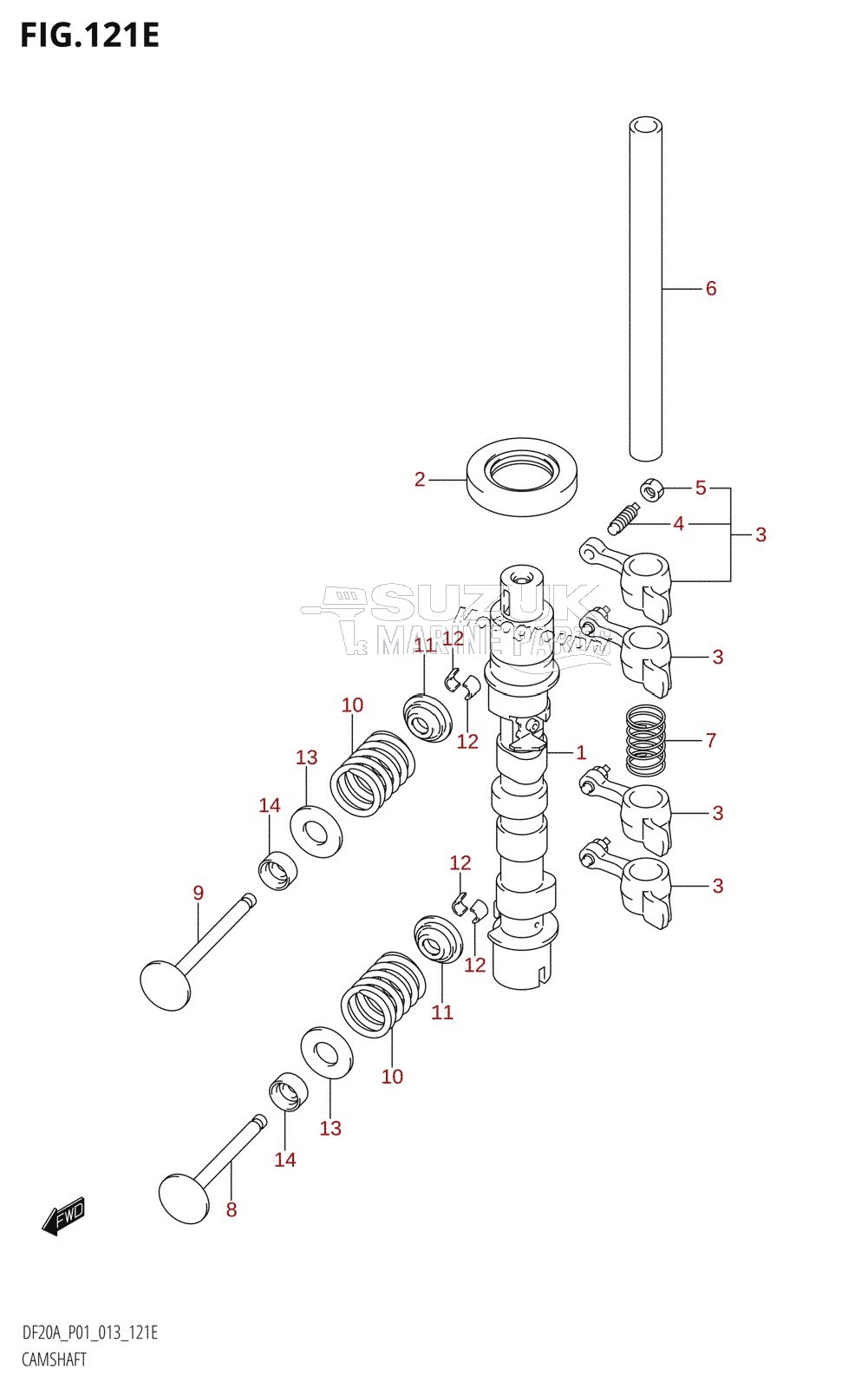 CAMSHAFT (DF20A:P01)