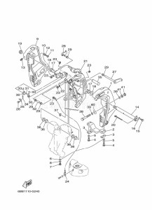 F225CETL drawing FRONT-FAIRING-BRACKET