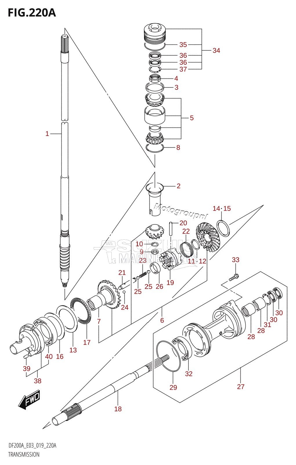 TRANSMISSION (DF200AT)