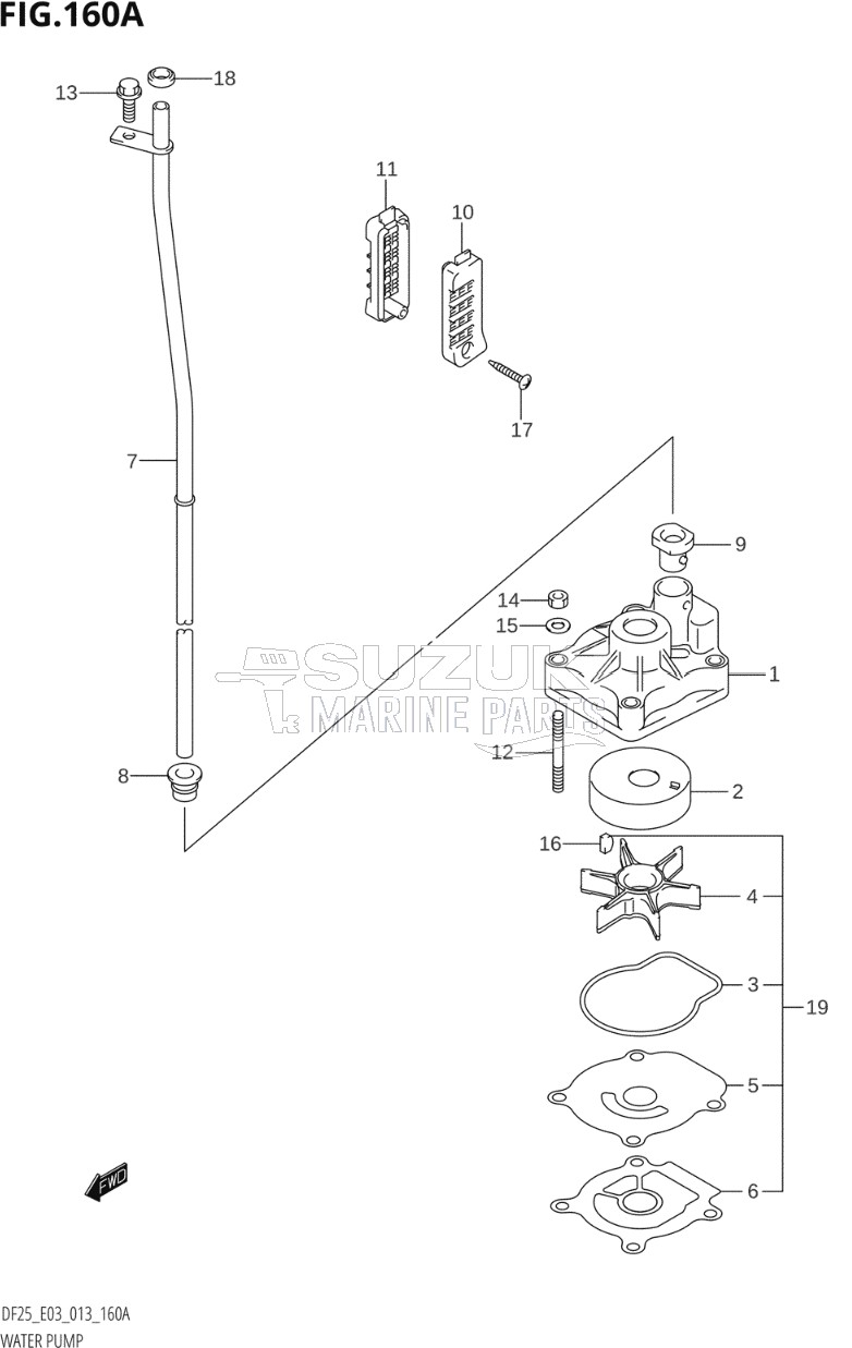 WATER PUMP (DF25:E03)