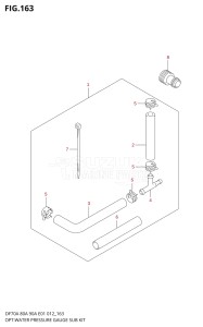 08002F-310001 (2013) 80hp E40-Costa Rica (DF80A) DF80A drawing OPT:WATER PRESSURE GAUGE SUB KIT (DF80A E40)