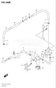 17502Z-810001 (2018) 175hp E01 E40-Gen. Export 1 - Costa Rica (DF175Z) DF175Z drawing FUEL PUMP (E40)