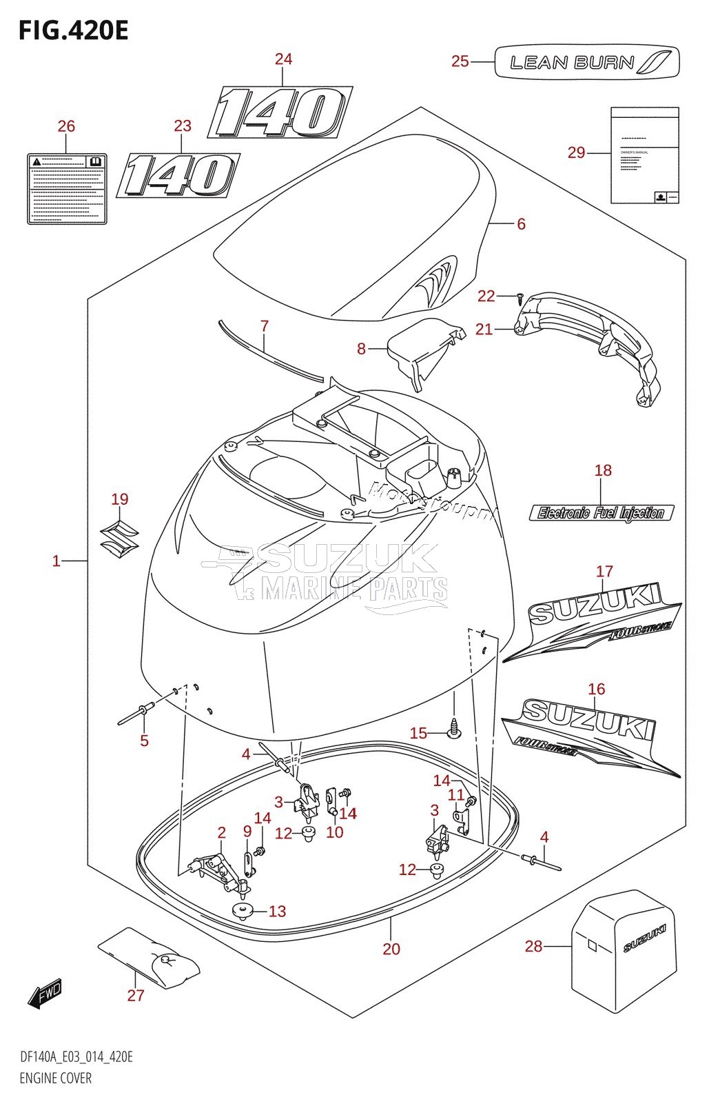 ENGINE COVER (DF140AZ:E03)