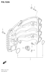 07003F-240001 (2022) 70hp E11 E40-Gen. Export 1-and 2 (DF70AT  DF70ATH  DF70ATH) DF70A drawing INTAKE MANIFOLD