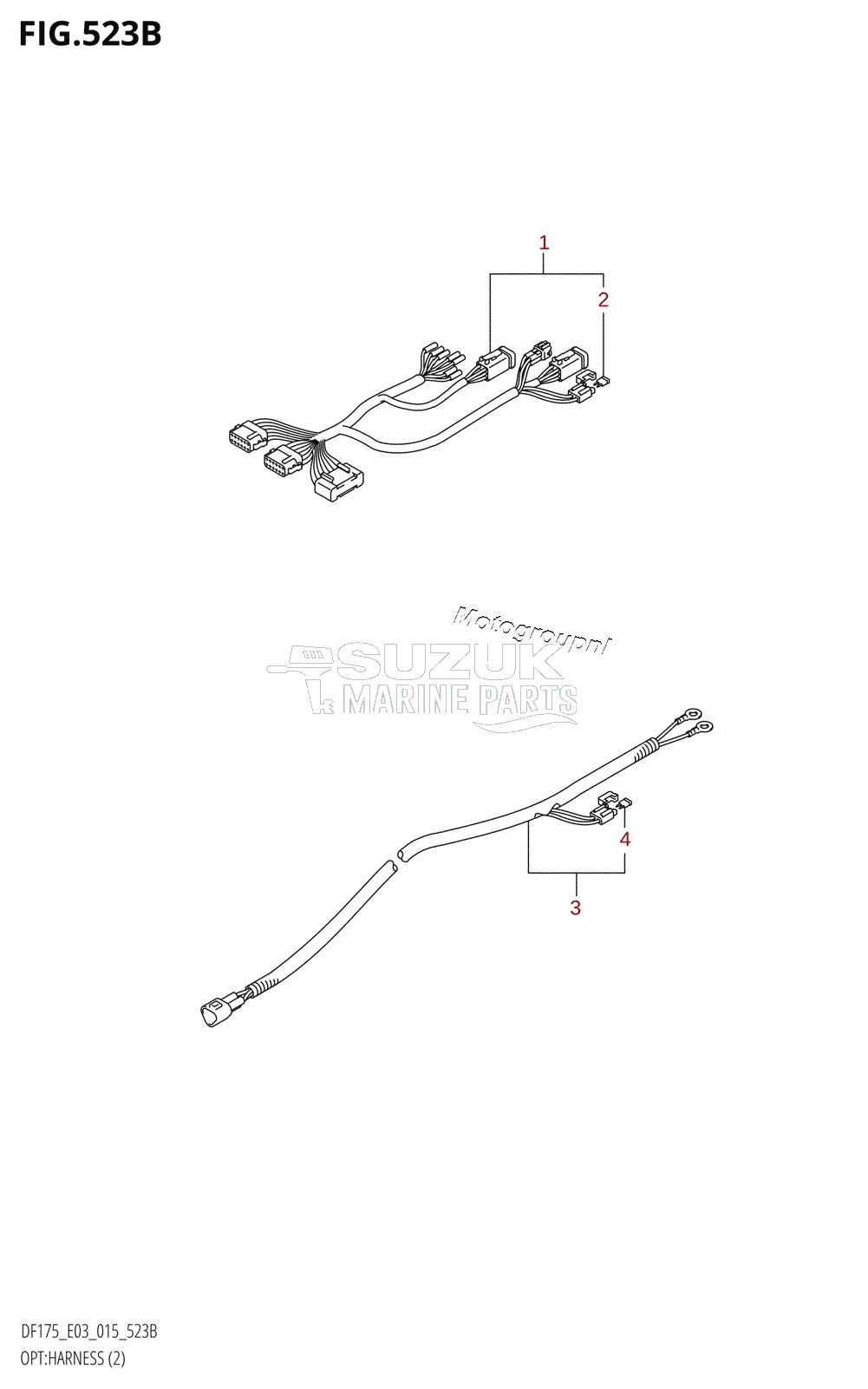 OPT:HARNESS (2) (DF150TG:E03)