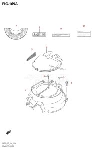 DF25 From 02503F-410001 (E03)  2014 drawing MAGNETO COVER (DF25R:E03)