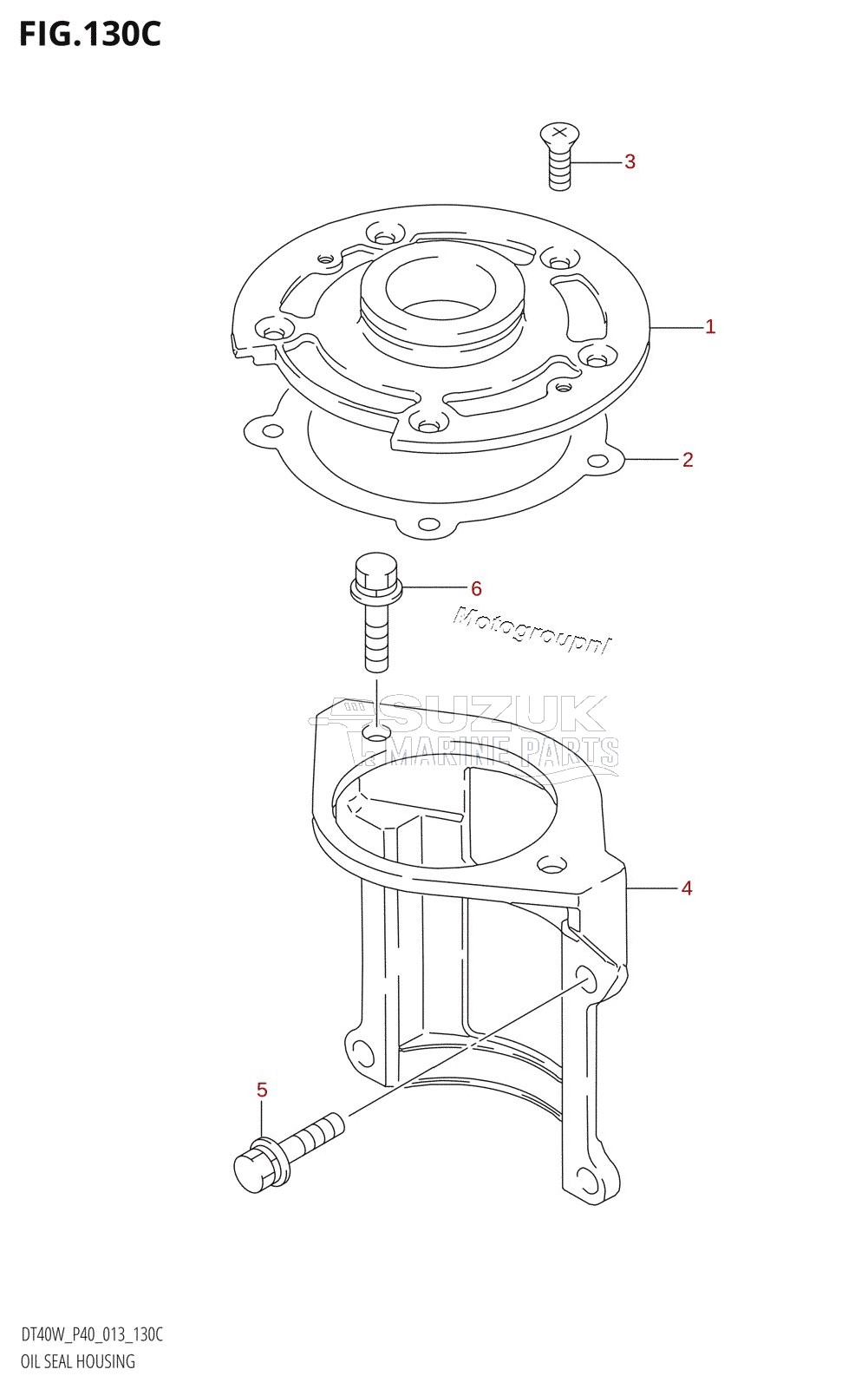 OIL SEAL HOUSING (DT40WR:P40)