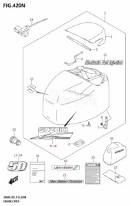 DF50A From 05003F-510001 (E01)  2015 drawing ENGINE COVER (DF50AVT:E01)