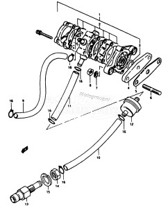 DT9 From d-10001 ()  1983 drawing FUEL PUMP