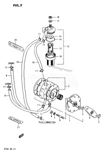 DT50 From 5001-300001 ()  1978 drawing FUEL PUMP