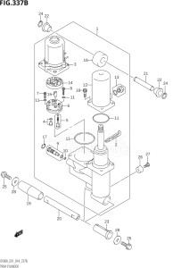 05004F-410001 (2014) 50hp E01-Gen. Export 1 (DF50AVT  DF50AVTH) DF50A drawing TRIM CYLINDER (DF40ATH:E01)