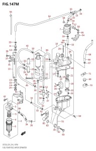 DF225Z From 22503Z-410001 (E01 E40)  2014 drawing FUEL PUMP /​ FUEL VAPOR SEPARATOR (DF250Z:E40)