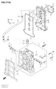 04003F-110001 (2011) 40hp E03-USA (DF40AT) DF40A drawing CYLINDER HEAD