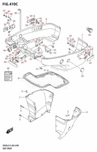 DF200T From 20002F-440001 (E01 - E40)  2024 drawing SIDE COVER (L-TRANSOM)